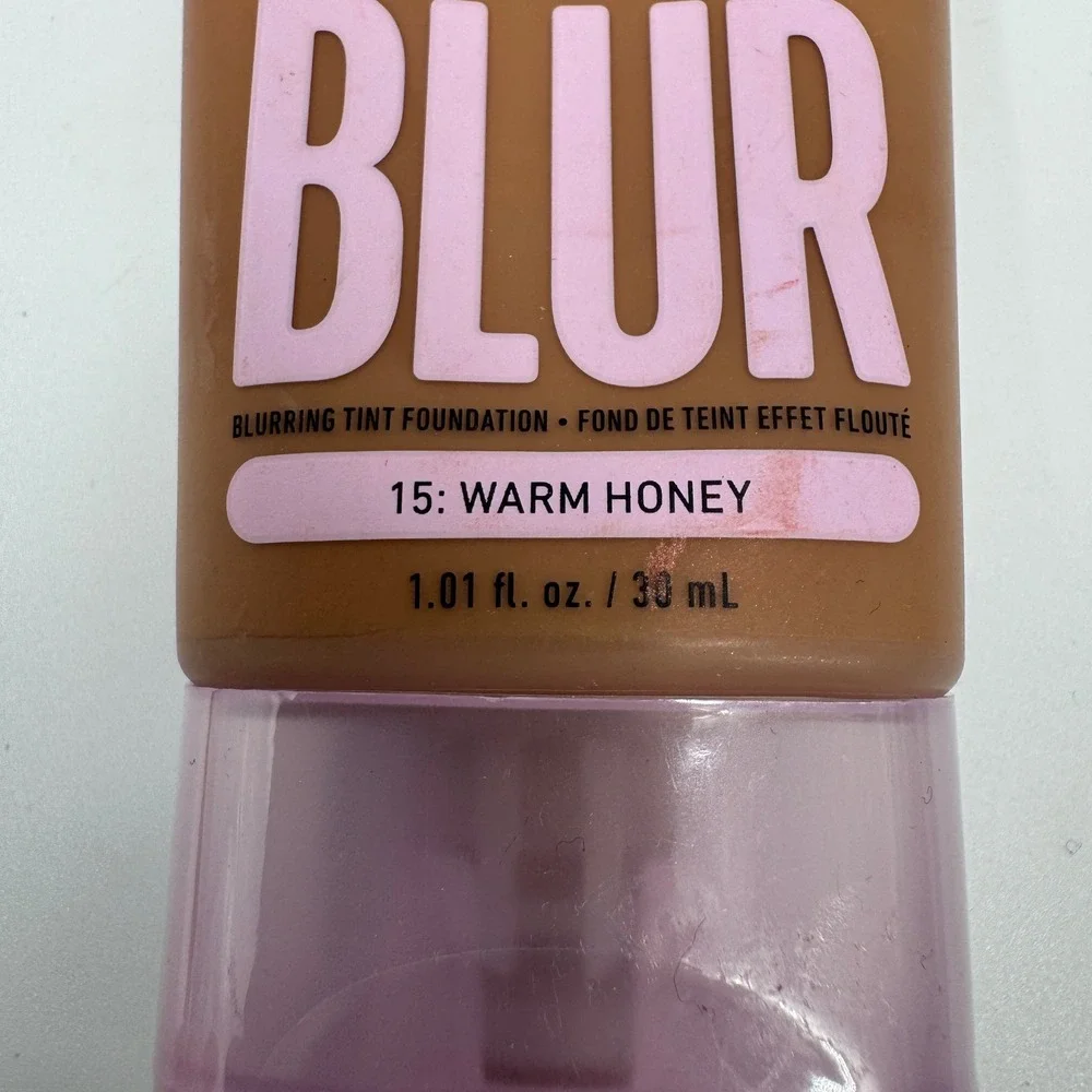 NYX Bare With Me Blur Blurring Tint Foundation 15‎ Warm Honey 1.01oz BWMBT15